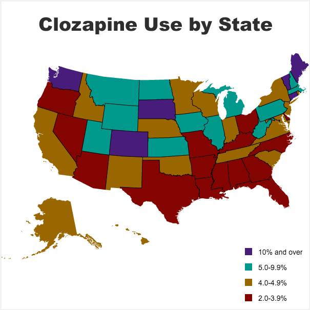 clozapine-use-by-state-map