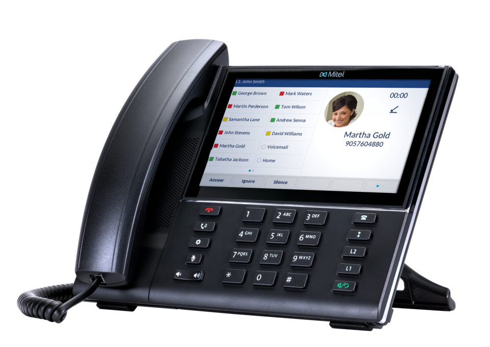 Mitel 6873 SIP Phone Right Angle